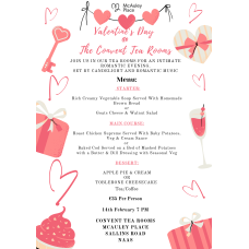 Valentine’s Day Dinner @ The Convent Tea Rooms