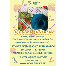 Learn Crochet – 8-Week Course Starting 12th March