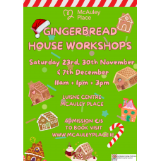 Gingerbread House Workshop – McAuley Place Naas – Festive Family Fun