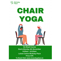 Chair Yoga Six-Week Course – McAuley Place Naas – Starts 4th November